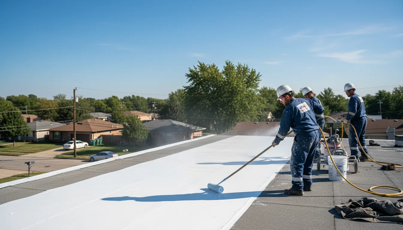 Commercial roof coating in New Eagle, PA near me
